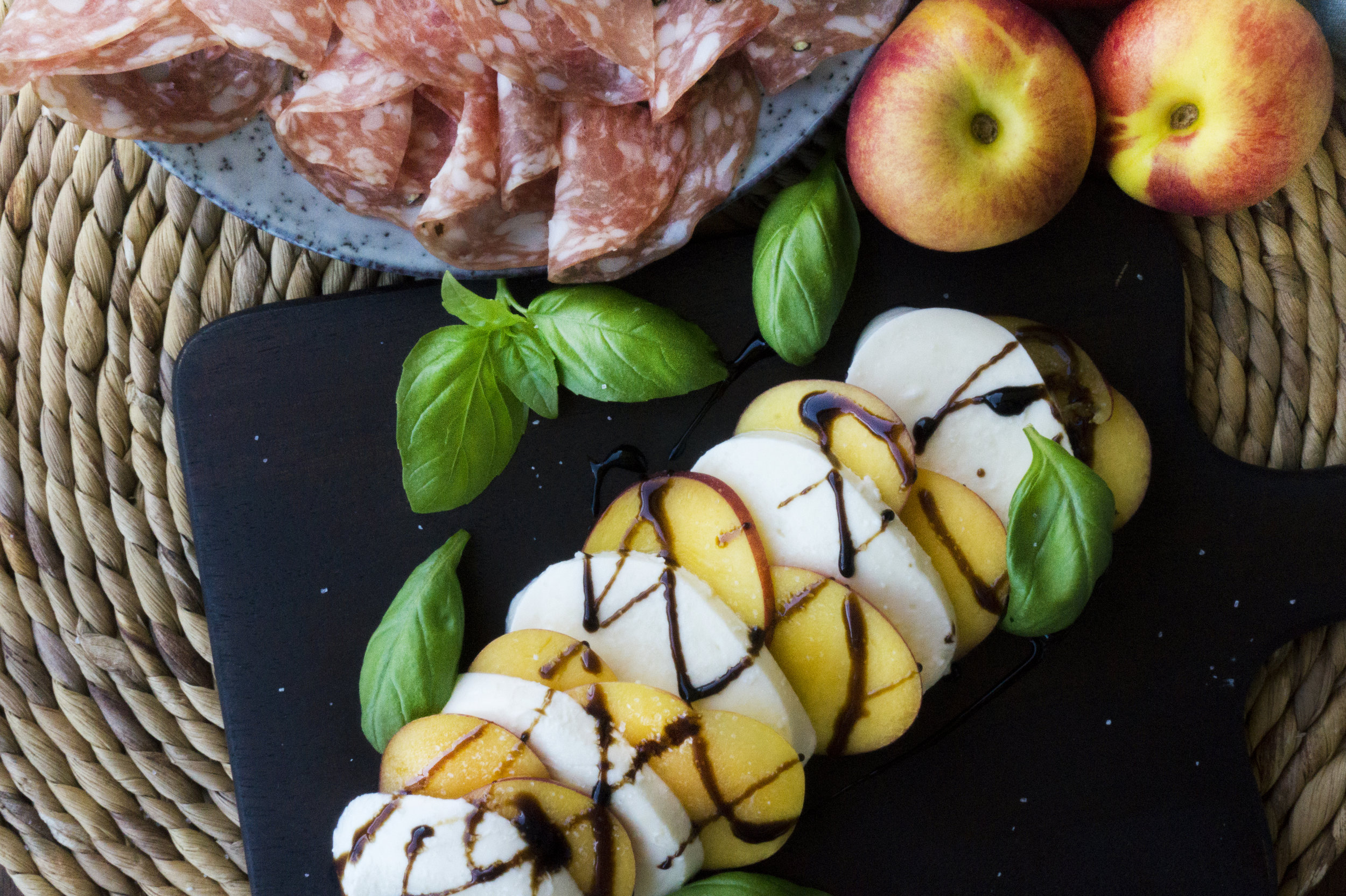 Nectarine Caprese Salad